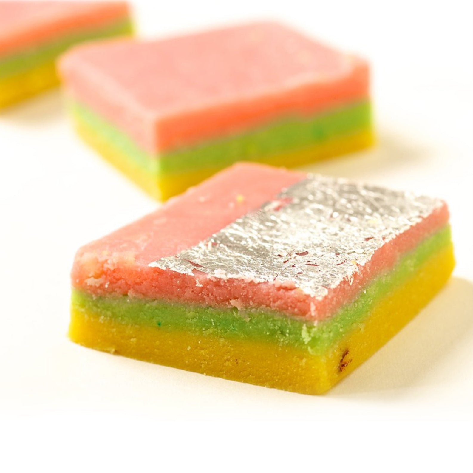 Color Burfi Tri Color Burfi - Indian Sweets – Sukhadia's