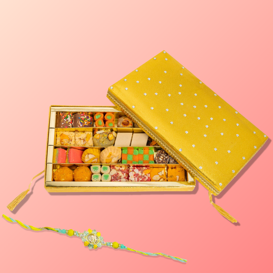 Maharaja Golden Sweets with Rakhi