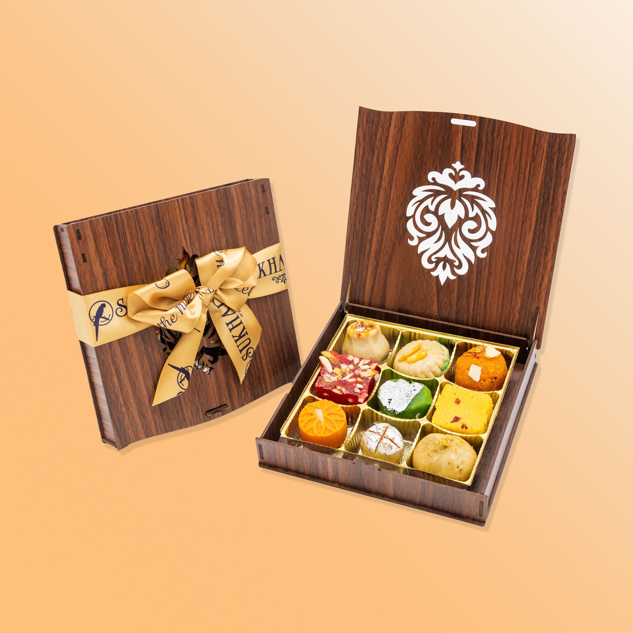 Wooden Square 9 PC