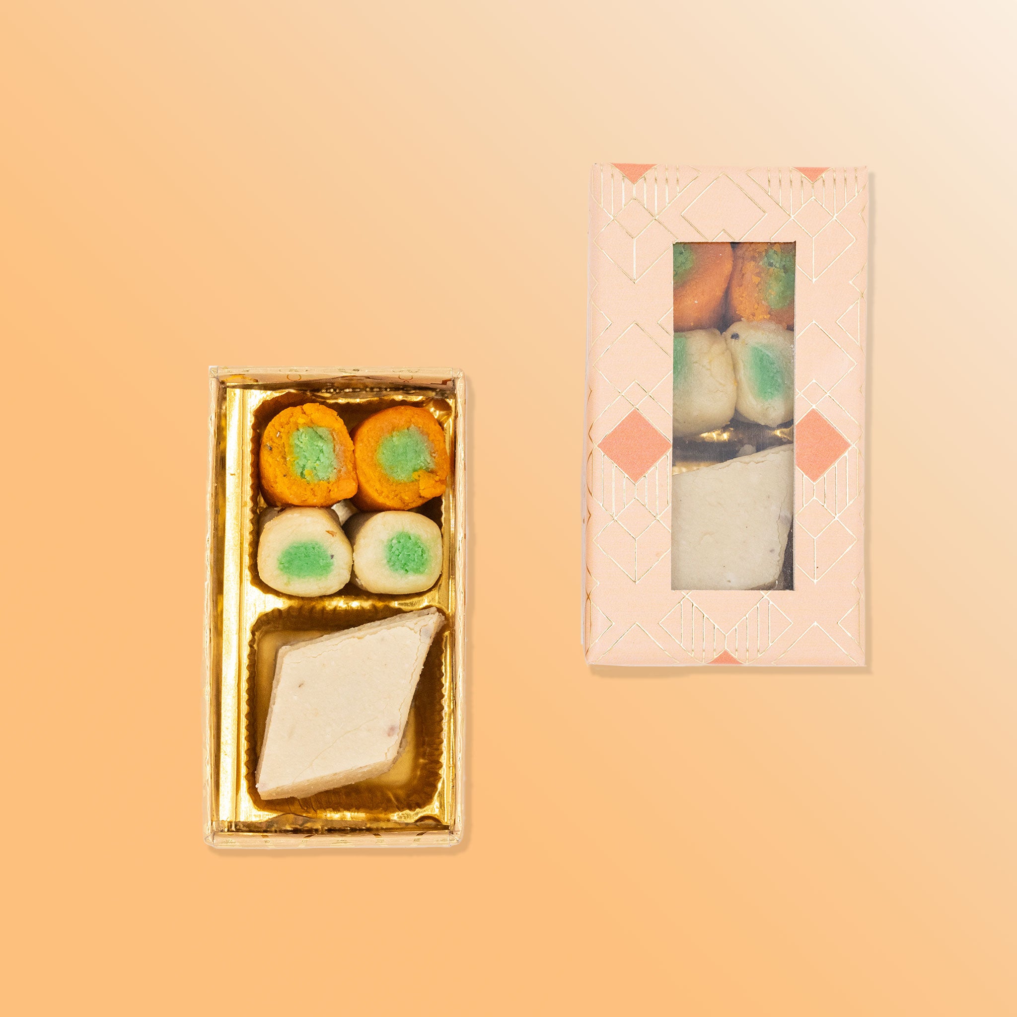 Peach & Gold Mini 2pc