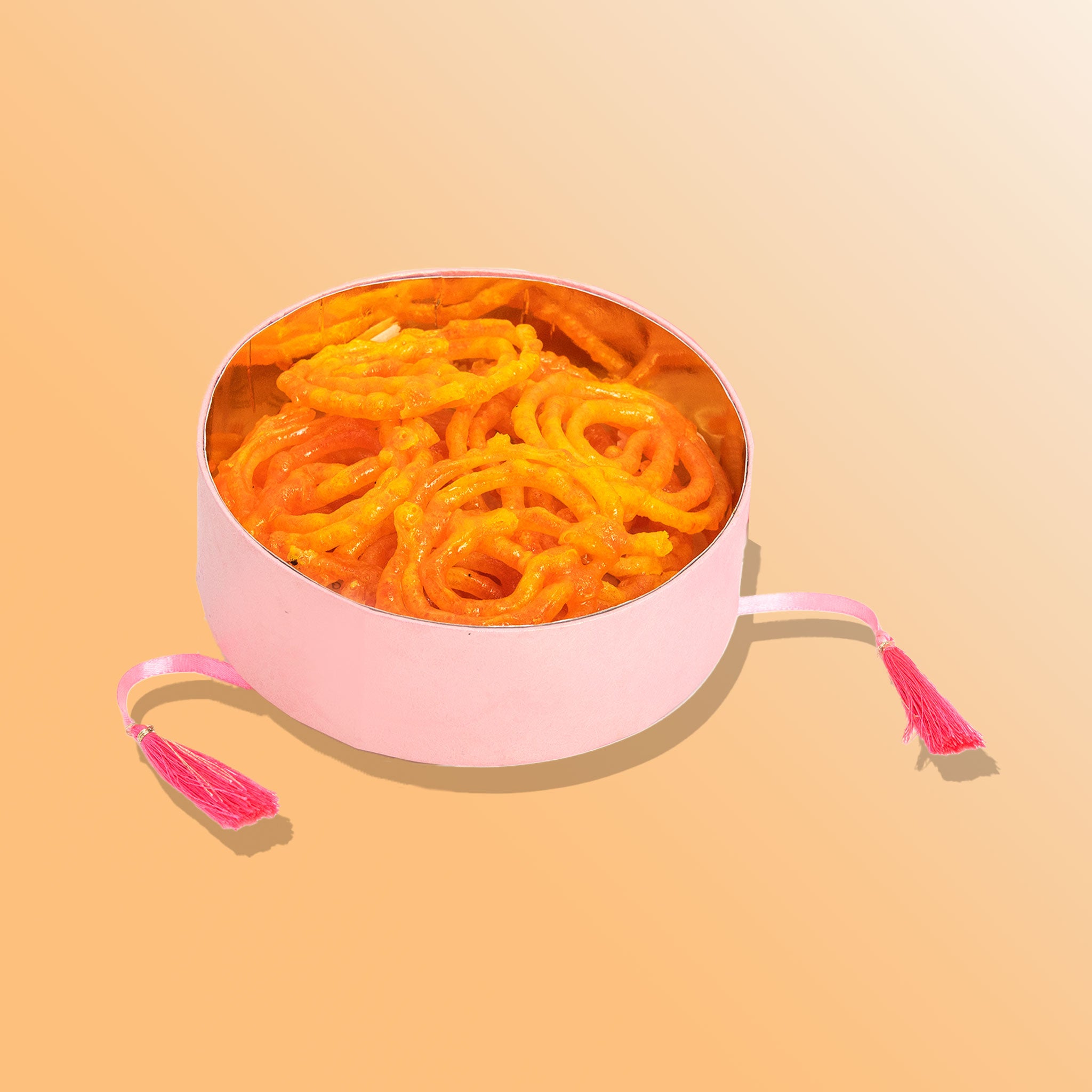 Baby Pink Jalebi Round