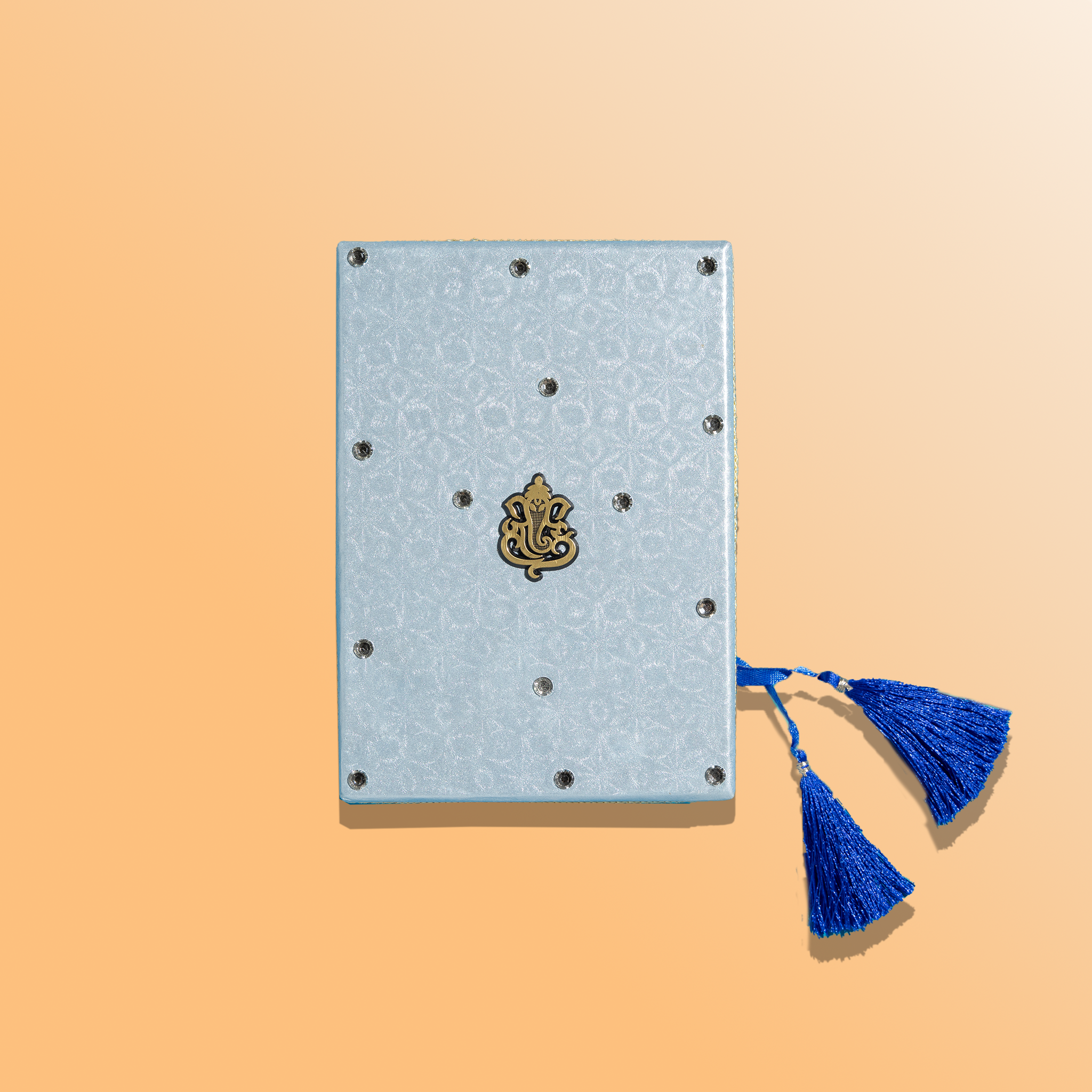 Blue Kundan Ganesha 6pc - Sweets
