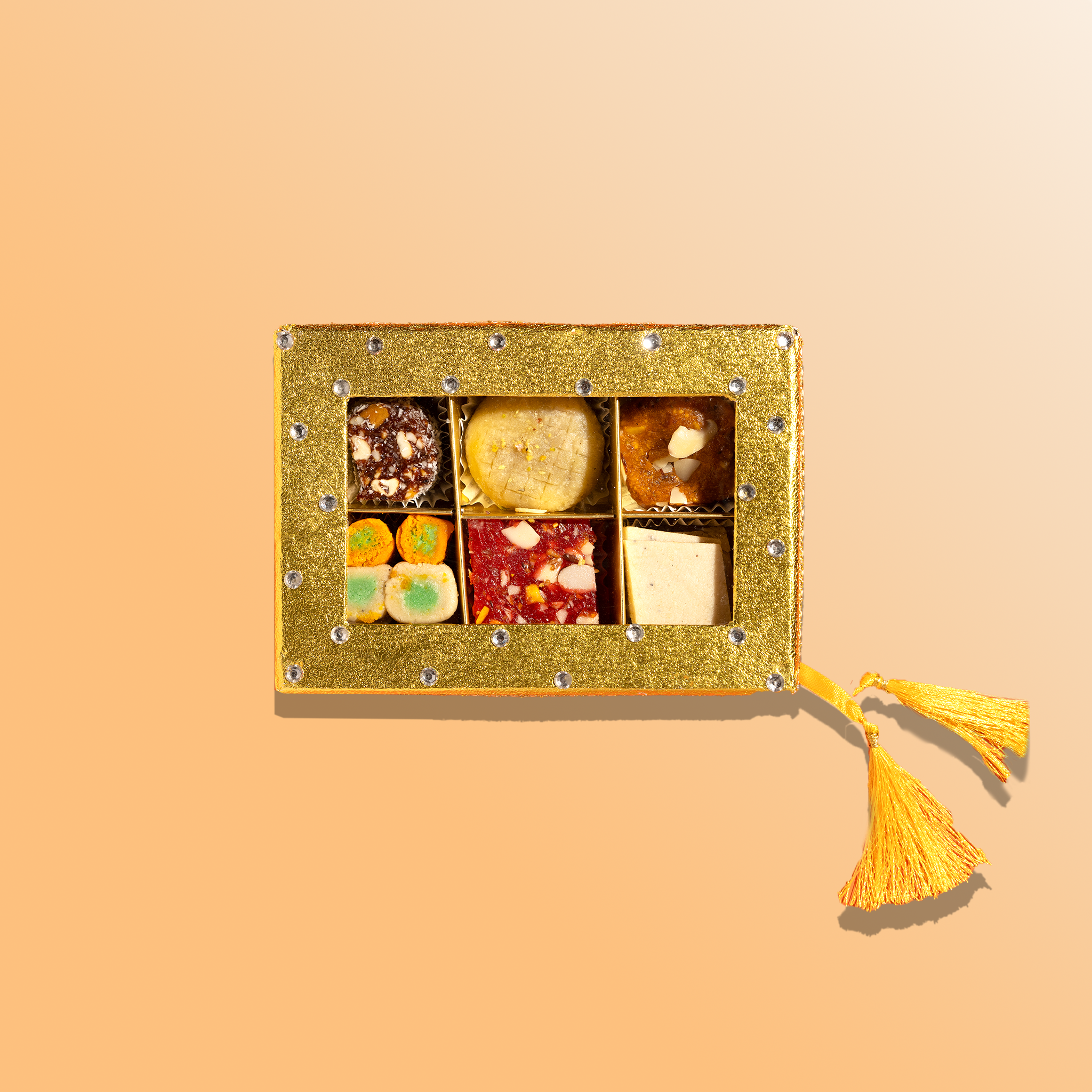 Gold Kundan 6pc