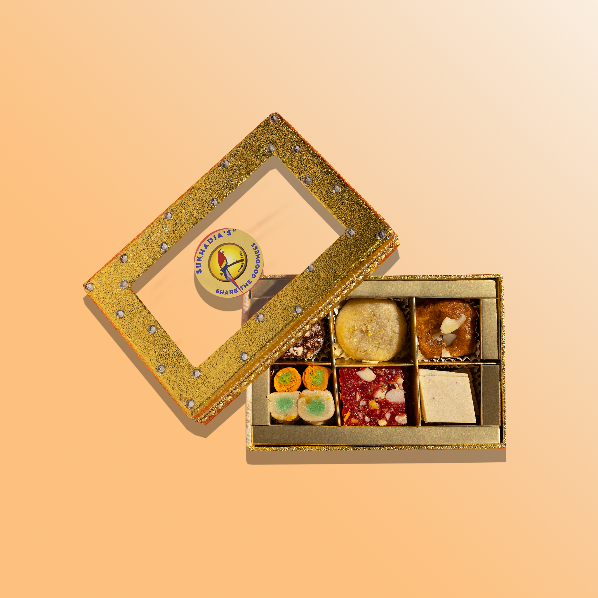 Gold Kundan 6pc