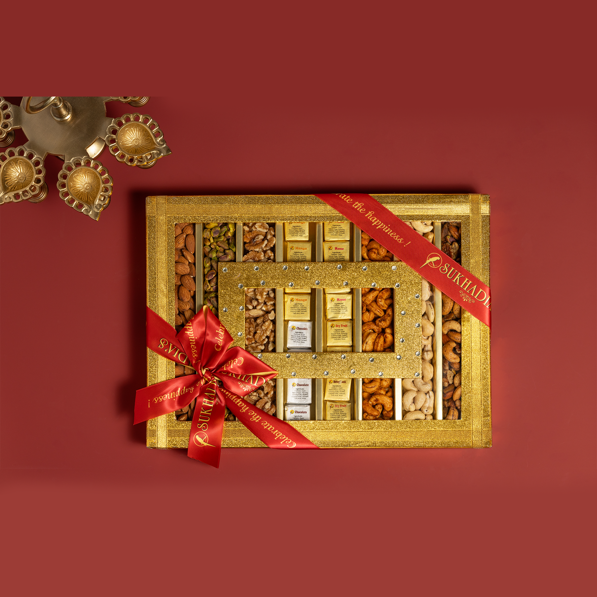 Golden Bites & Dry Fruits Assortment