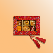 Red Bandhani 6pc