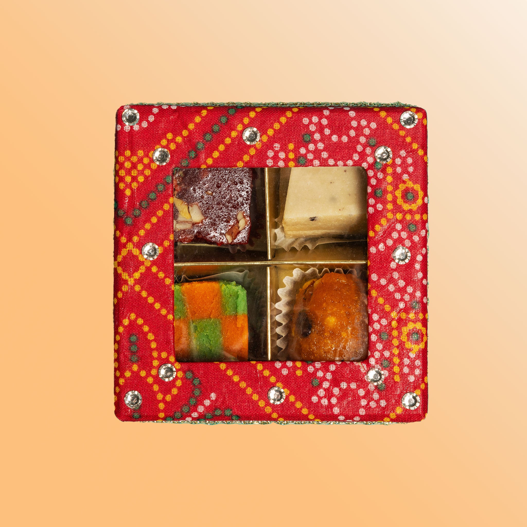 Red Bandhani Mini