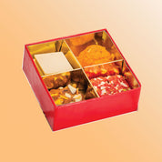 Red Bandhani Mini 4pc