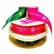 Raksha Bandhan Ribbon Pink Green