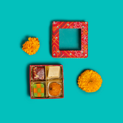Red Bandhani Mini